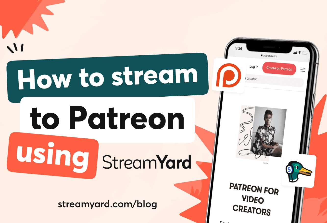 Streaming live on Patreon is easier with StreamYard. Find out how by reading this post.