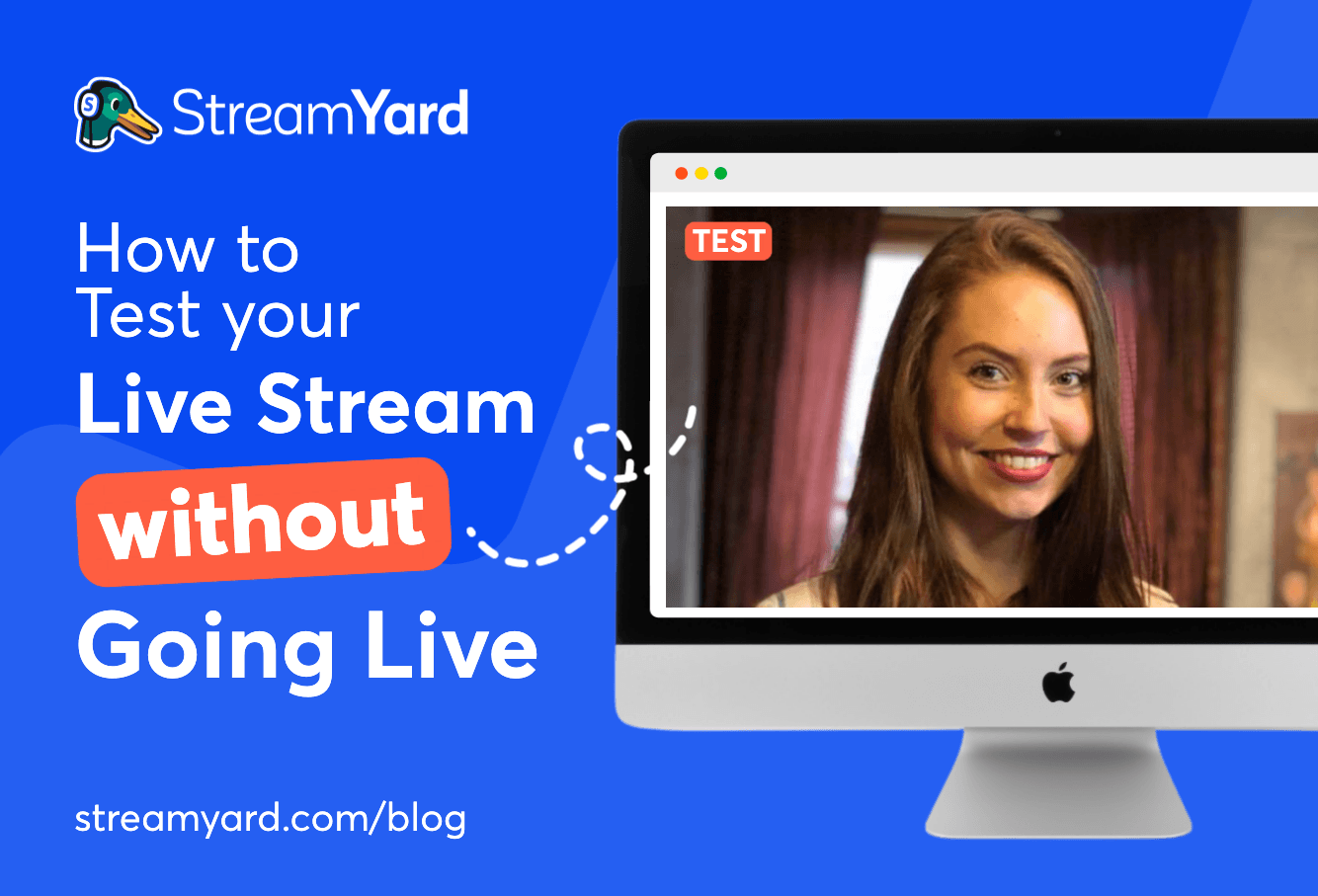 Want to make sure your live stream looks great before you go live? Here's how to run a test live stream without actually streaming.