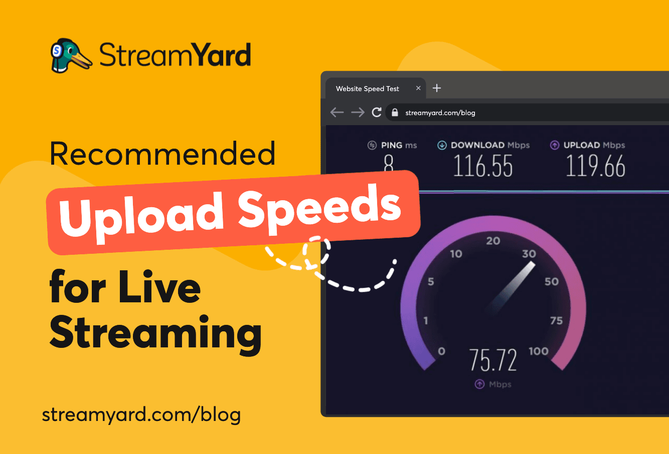 Learn whether upload speeds for live streaming, or download speeds matter most for live streaming.