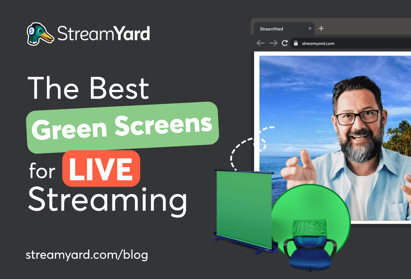 A comprehensive guide on using a green screen for live streaming. Find out our top 12 recommendations, plus answers to commonly asked questions.