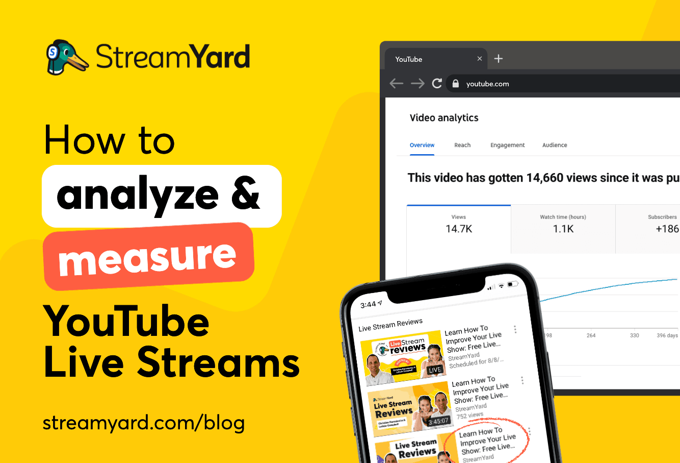 Here’s a guide on how to measure YouTube Live streams and track their success. Learn how to track the performance of your video across channels.