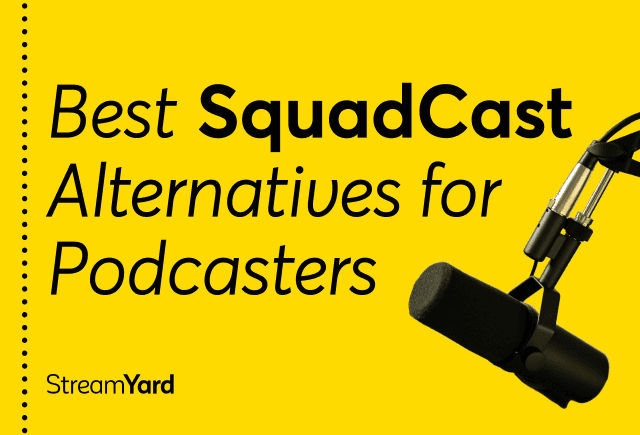 Looking for the best podcasting tool? We've compared 4 Squadcast alternatives including StreamYard, Zencastr, Riverside, and Audacity. Find your perfect fit!