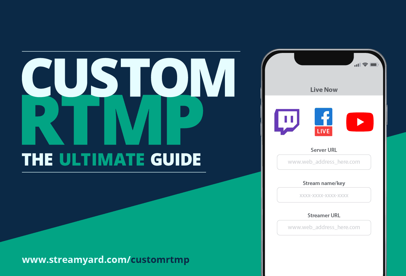 Learn how to use custom rtmp live streaming to live stream to other destinations beyond Facebook Live, YouTube Live, LinkedIn Live and more.