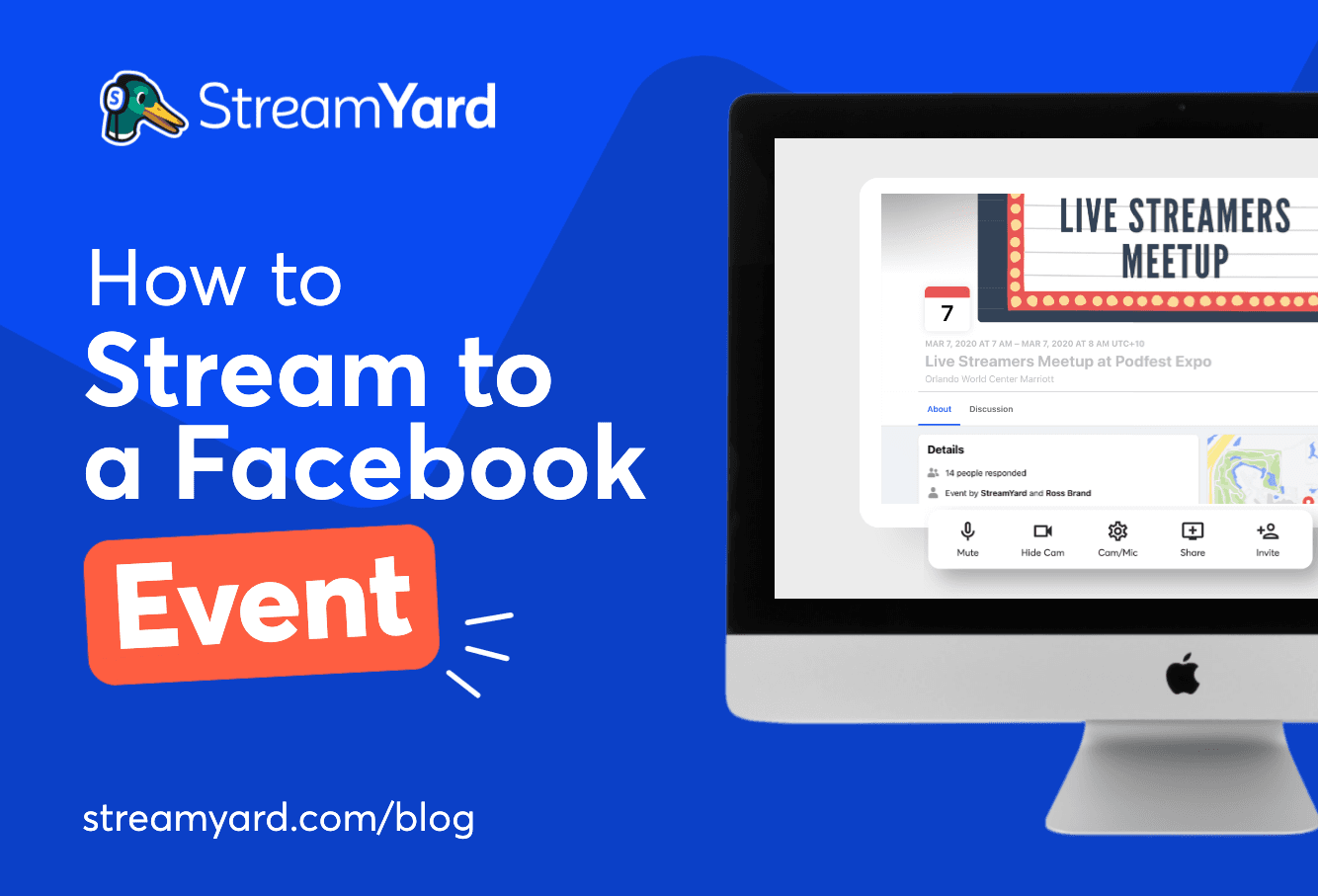 Learn how to stream to a Facebook Event on your next live stream with this step-by-step guide.