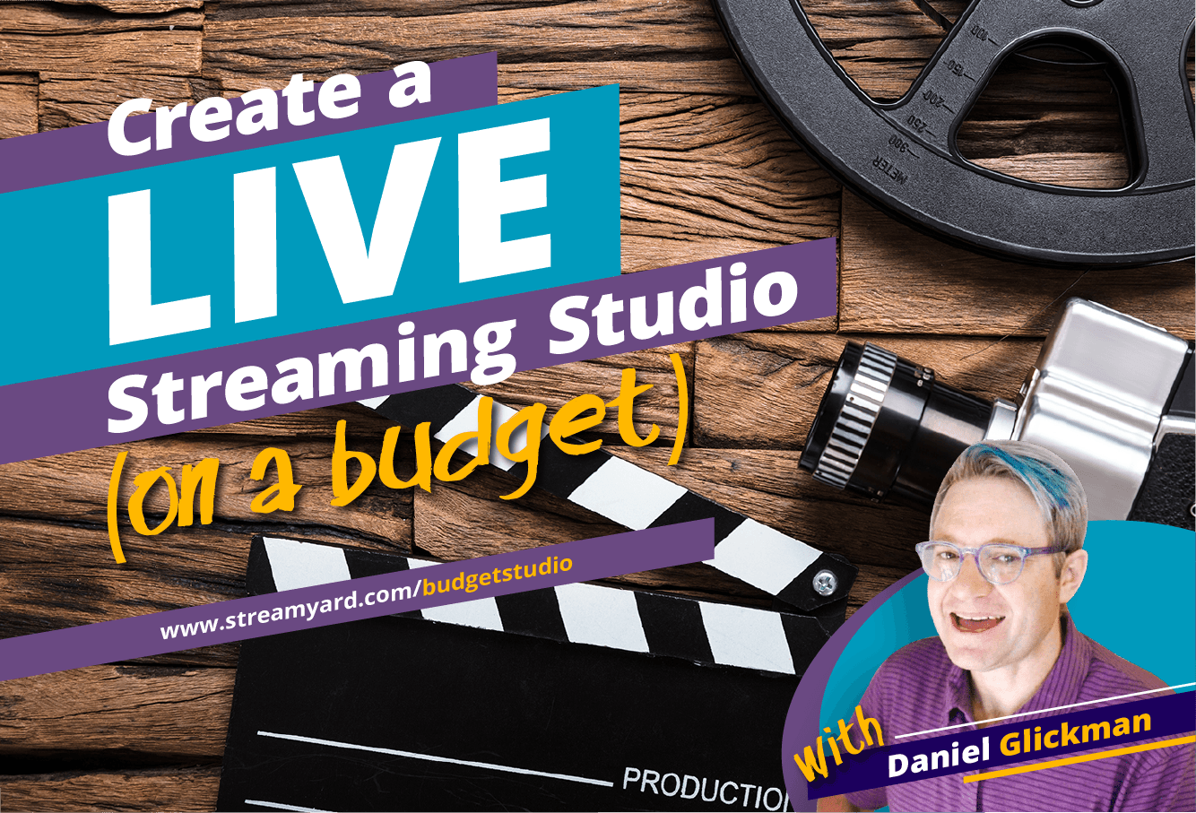 Learn how to setup a home video studio to create a live streaming studio on a budget with Daniel Glickman.