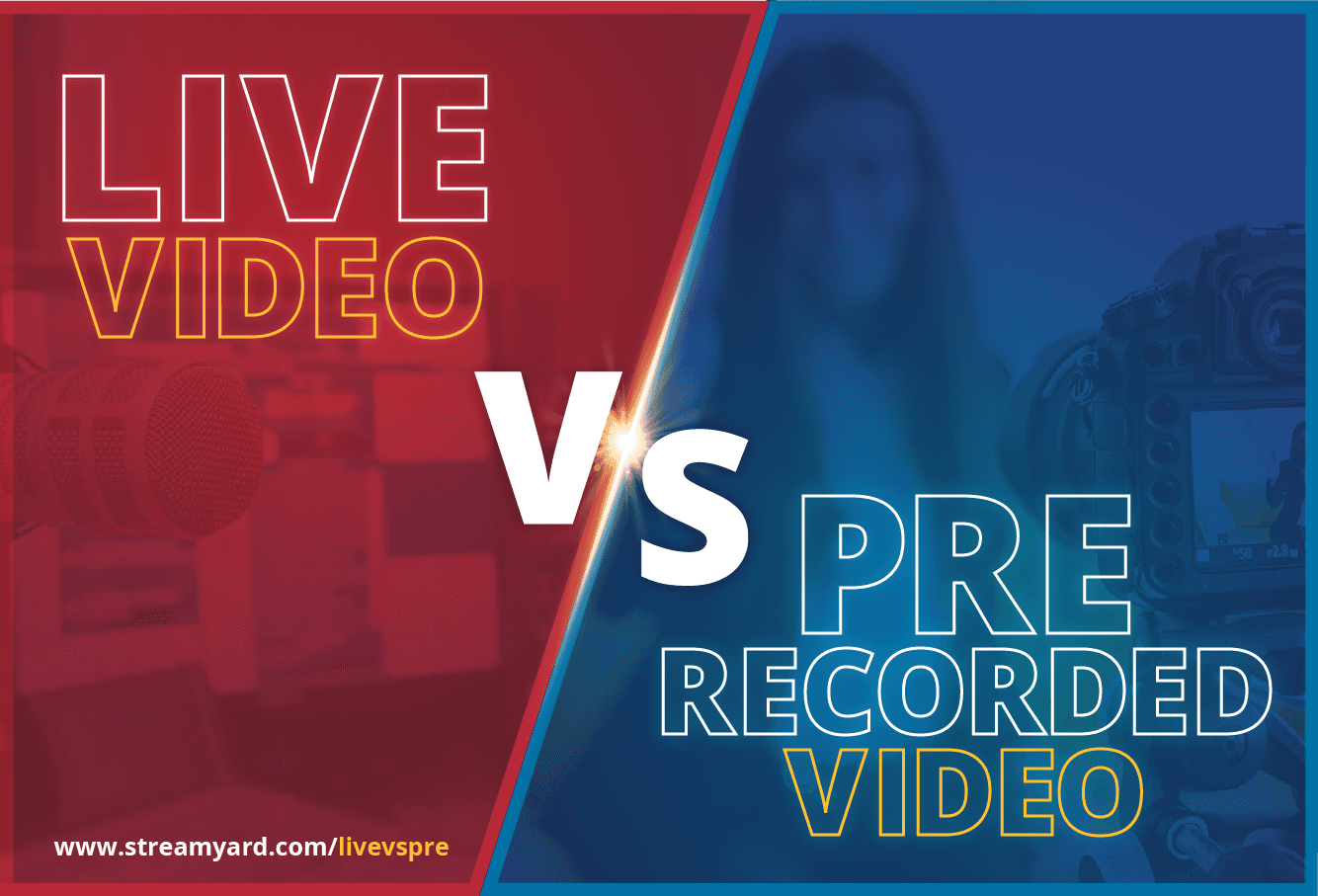 Live Video Vs. Pre-recorded Video: Pros & Cons