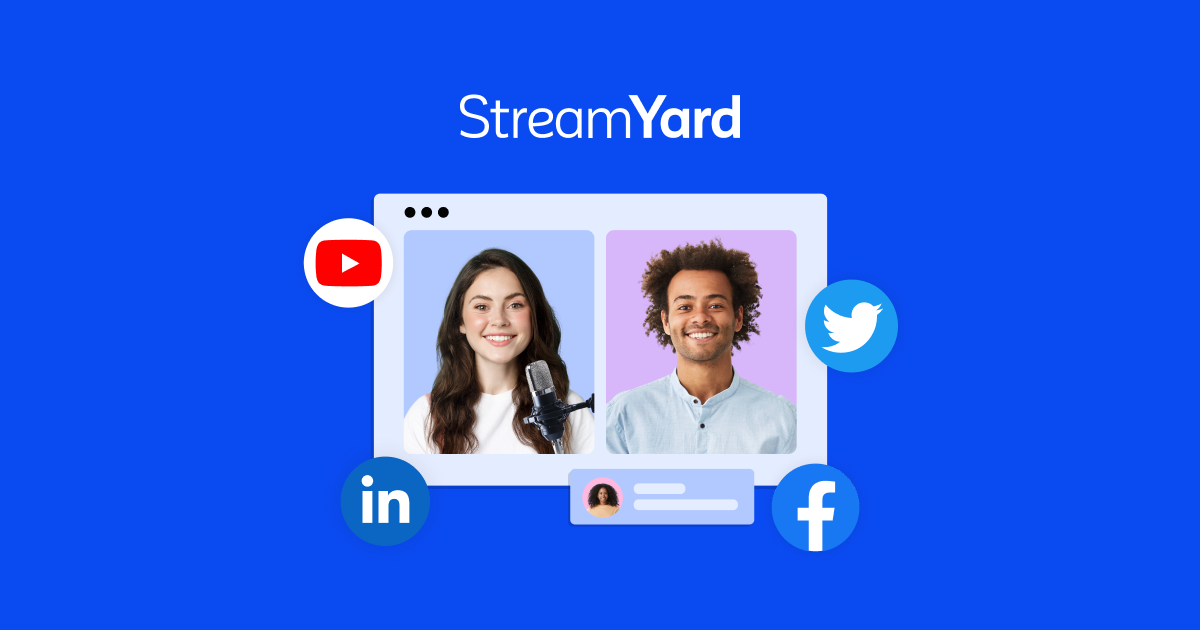 StreamYard | Browser-based live studio for professionals